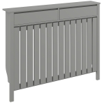 HOMCOM 93 x 119cm Modern Radiator Cover - Grey