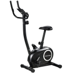 SPORTNOW Hometrainer Fiets Hoogteverstelbaar Hometrainer met app Magnetische Weerstand LCD-monitor Hartslagsensoren Telefoonhouder