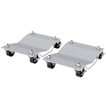 DURHAND Rangierheber 2 Stücke Rangierhilfe Reifenwechsel Wagenheber mit 4 Rollen für Auto PKW Grau 40,5L x 30B x 13,5H cm