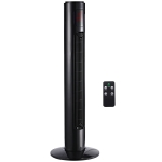 HOMCOM 70° oszillierender Turmventilator mit Fernbedienung 3 Modi 3 Geschwindigkeiten Timer 32 x 32 x 96 cm Schwarz