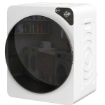 HOMCOM Mini sèche-linge portable 5 kg, 5 programmes, 1000W, jusqu'à 60℃, minuterie, tambour en acier inoxydable, pour la maison, Blanc
