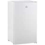 HOMCOM 91L Small Fridge with Chiller Box Under Counter Fridge with Reversible Door, Good Housekeeping Institute Approved, White