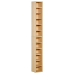 Homcom Set de 2 Dulapuri cu rafturi Mobilier 6 Rafturi in Lemn MDF 21X19.2X88.3cm