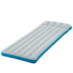 Colchoneta Hinchable para Camping 2 Capas Laminadas, 72x189x15 Cm, Blanco y Azul