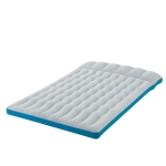 Colchoneta Hinchable Doble Intex Camping 127x193x24 Cm, Gris y Azul