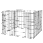 PawHut Parc enclos modulable pour chiens lapins rongeurs clôture pour petits animaux intérieur et extérieur  61 x 91 cm noir