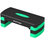 SPORTNOW Stepper aérobique réglable, hauteur 10/15/20cm avec rehausseurs