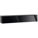 HOMCOM 160cm High Gloss Floating TV Unit Stand for TVs up to 70", Wall Mounted TV Cabinet with Storage Cupboards, Grey and Black