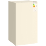 HOMCOM Under Counter Fridge, 91L Small Fridge with Chiller Box, Removable Shelf, Reversible Door, Adjustable Legs, Mini Refrigerator, Beige