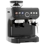 HOMCOM 15 Bar Coffee Machine with Adjustable Grind, Steamer and Accessories, Good Housekeeping Institute Approved, Black