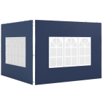 Outsunny Set of Two 3 x 3(m) Gazebo Frame Replacement Walls - Blue
