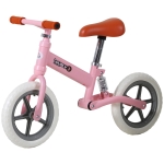HOMCOM 12" Kids Balance Bike No Pedal Bicycle EVA Tyre Adjustable Seat Toddler Training Bike W/ Shock Absorber 2 - 5 Years Gift for Boys Girls Pink
