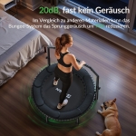 BCAN Rebounder-Trampolin für Erwachsene, 102 cm, 204 kg Belastbarkeit, mit Bungee-Seilen, verstellbarem Griff, stabil, leise, für drinnen und draußen, Ganzkörpertraining, Entspannung zu Hause