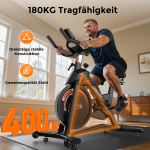 Heimtrainer Fahrrad, YOSUDA ​​Indoor Cycling Bike mit Magnetwiderstand & APP, Leises Ergometer mit LCD-Monitor & Tablet-Halterung, Spining Bike für Kardiotraining zu Hause, Höhenverstellbar