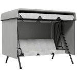 Outsunny Funda Protectora Impermeable para Balancín de Jardín 3 Plazas con Cremallera Antipolvo y Antiviento 215x155x150 cm