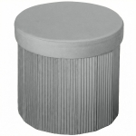 HOMCOM Puff Almacenaje Banco Almacenaje Plegable 35 L 38x38x38 cm Tapizado en Terciopelo Baúl de Almacenamiento Gris Oscuro