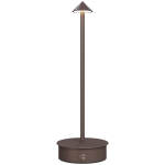 HOMCOM Lampă de Masă Touch Reîncărcabilă cu USB, Reglabilă 3000K/4500K/6000K, Autonomie 4-8 Ore, Cafeniu