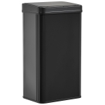 HOMCOM 50L Sensor Bin with Soft-Close Lid, Stainless Steel Automatic Touchless Motion Sensor Kitchen Bin, Black