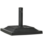 Outsunny Parasolvoet 12 kg, voor stangen Ø32, 38, 48 mm, weerbestendig, harsbehuizing, zwart