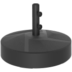Outsunny Sonnenschirmständer bis 30 kg befüllbar Schirmständer Rund Schirmhalter für Sonnenschirm 36/38/48mm Schwarz