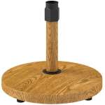 Outsunny Tuinparasolvoet, Parasolbasis met Wielen, Verrijdbare Basis voor Tuinparasol, Metaal, Beton, Natuurhout