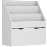 AIYAPLAY Kinderregal mit 3 Ablagen und Schublade für extra Stauraum, 62,5L x 30l x 70H cm, grau