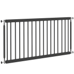 PawHut Barrière de sécurité pour petits chiens extensible 67-93,5 cm Hauteur 45 cm pour portes et escaliers Noir