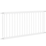 PawHut Barrière de Sécurité pour Petits Chiens Extensible 67-93,5 cm Hauteur 45 cm pour Portes et Escaliers Blanc
