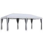 Outsunny Foisor de gradina cu plasa de tantari, alb, 3x6m