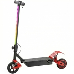 AIYAPLAY Foldable Kids Electric Scooter with LCD Display, Dual Shock Absorption, Up to 15 KM/H, Max Range 6 KM for Age 6-14, Red