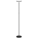 HOMCOM RGB Uplighter Staande Lamp – Dimbaar, Afstandsbediening & Touch, 350° Draaibare Kop, Zwart