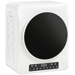 HOMCOM Sèche-linge compact à évacuation 1000 W avec modes Extra-séchage & ECO, réglages de minuterie et de température, blanc