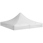Outsunny Techo de Repuesto para Carpa Plegable de Tela Oxford 3x3 m con Techo Puntiagudo Impermeable y Anti-UV Blanco