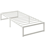 HOMCOM Bedframe met opbergruimte en lattenbodem, 32,5 cm hoog, stil, 200 x 90 cm, wit