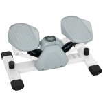 SPORTNOW Mini-stepper, stepmachine voor workouts en fitnessoefeningen, met LCD-monitor en antislippedalen, grijs