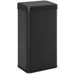 HOMCOM 50L Sensor Bin with Soft-Close Lid, Stainless Steel Automatic Touchless Motion Sensor Kitchen Bin, Black
