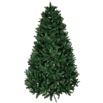HOMCOM Albero di Natale 210cm Artificiale Pieghevole con Base Rimovibile, 1064 Rami, in PVC e Acciaio, Verde