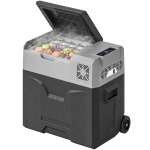 HOMCOM Car Refrigerator, Portable 12/24V 50 Litre Compressor Fridge Freezer, Electric Cooler Box for Camping, Travel, Picnic, Down to -20℃