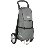 HOMCOM 2-in-1 bagageaanhanger, fietskar, 12 inch, luchtbanden, 24,3 kg max.