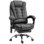 Vinsetto Bürostuhl mit Massagefunktion, ergonomisch, 65x160x104cm, Grau