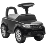 AIYAPLAY Correpasillos Infantil con Licencia Land Rover Vehículo para Empujar Claxon Sonidos de Motor Almacenamiento Bajo el Asiento Negro