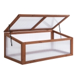 Outsunny Mini-Gewächshaus, Kleines Gewächshaus für den Garten, mit PC-Platten, Gute Lichtdurchlässigkeit, 100L x 65B x 40H cm