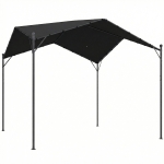 Outsunny Pergola Paviljoen 3x3m Waterafstotend Stabiel Winterbestendig Zonbescherming met Zadeldak Driehoeksverstevigingen