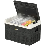 Outsunny 30L Portable Car Refrigerator - Grey and Black