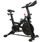 SPORTNOW Hometrainer Ergometer Verstelbaar met Magnetische Weerstand, App, LCD-monitor, Stuur en Zitting Verstelbaar, Telefoonhouder