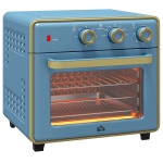 HOMCOM 20L 90-230℃ Mini Electric Oven - Blue
