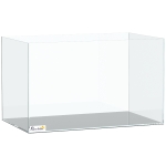 PawHut Fish Tank Bare Glass for DIY Glass Aquarium with Protective Base Mat 43L Transparent for Fish Shrimps