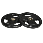 SPORTNOW Anilha, conjunto de 2, 10 kg por anilha, três pegas, revestimento em borracha que protege o piso, metal
