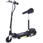 HOMCOM Powered Electric Scooter Ride-On, with Brakes, Adjustable Seat, Adjustable Handlebars, Black