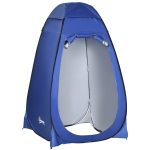 Outsunny Tenda de Duche Pop-up Tenda Sanitária Portátil com Bolsa de Transporte Janela Tenda de Troca Móvel Tenda WC Privacidade Cabine de Troca Tenda de Armazenamento para Exterior Campismo Praia